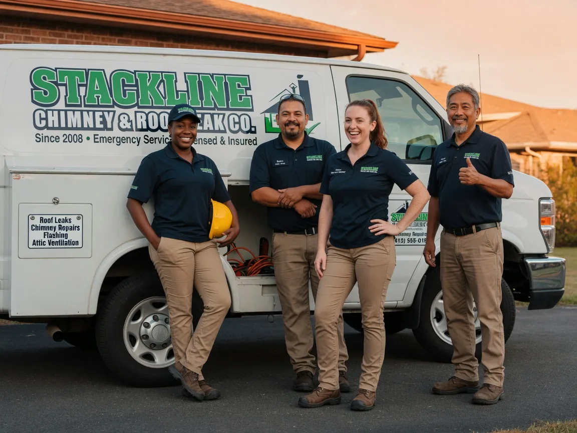 Chimney flashing repair company in Bronson, KS
